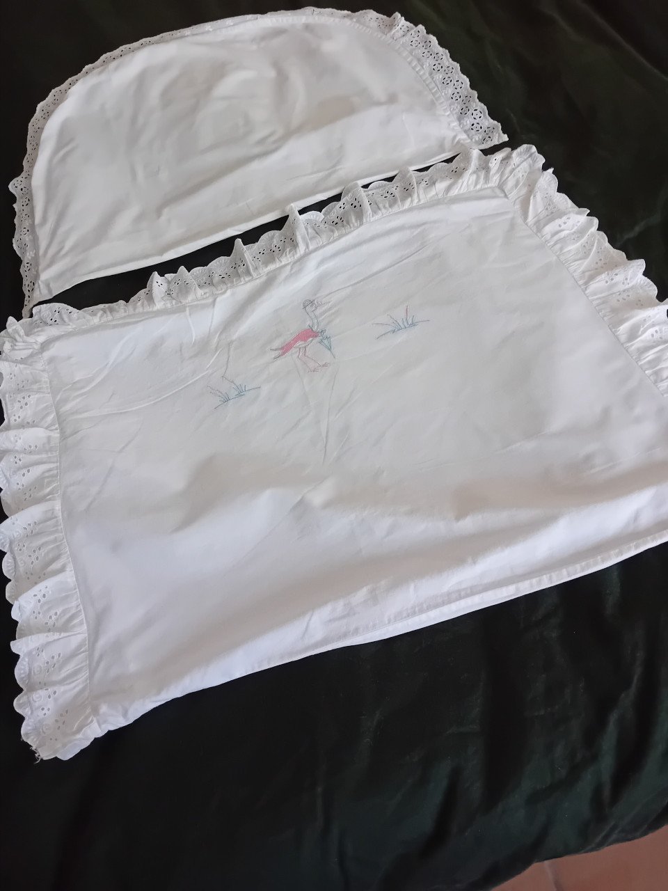 Vintage baby kussensloopjes