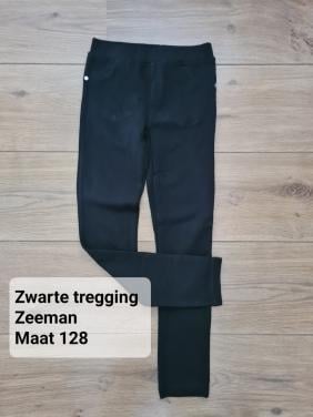 Zwarte tregging Zeeman maat 122/128