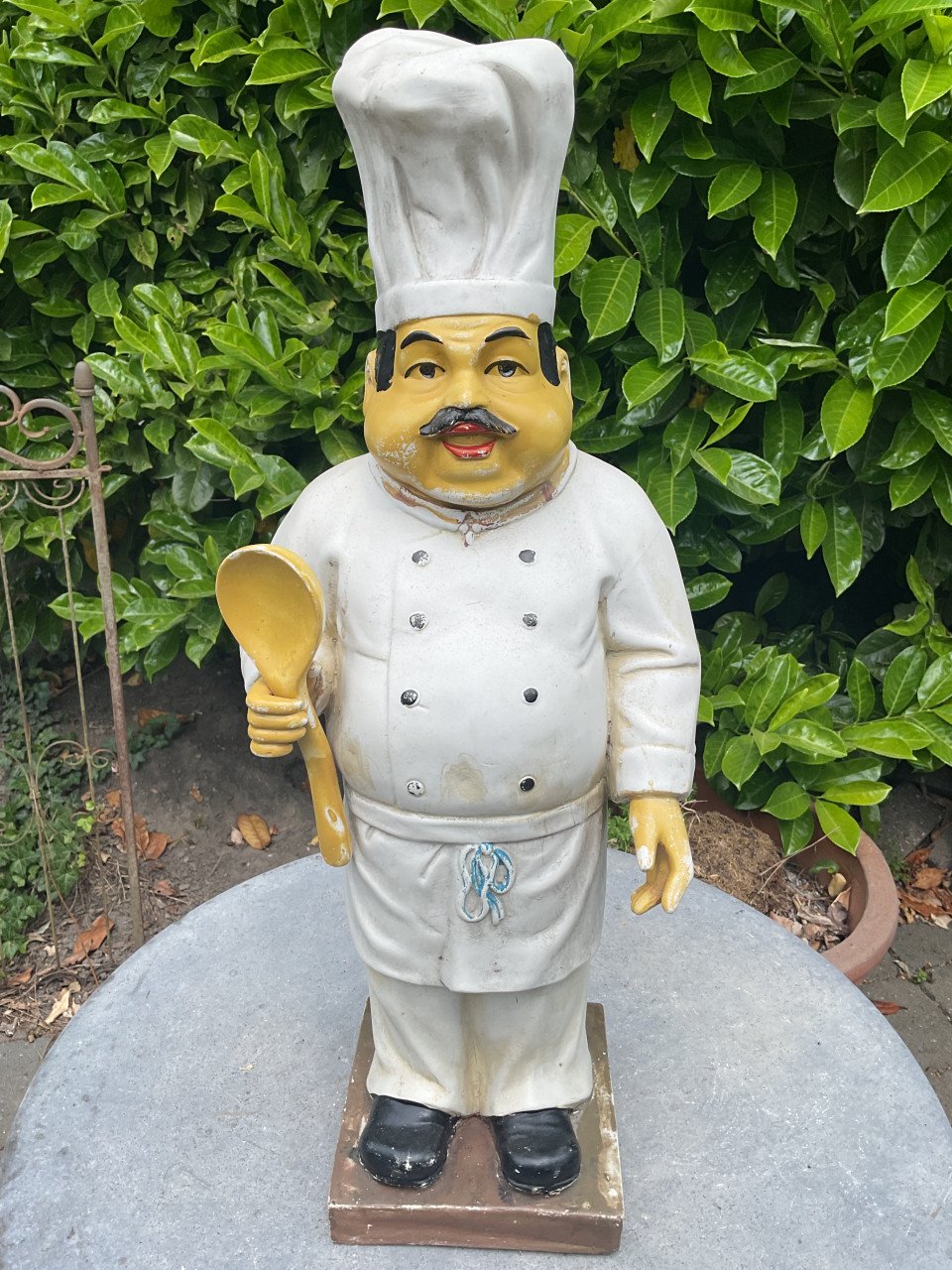 Beeld Chef kok ( gips )
