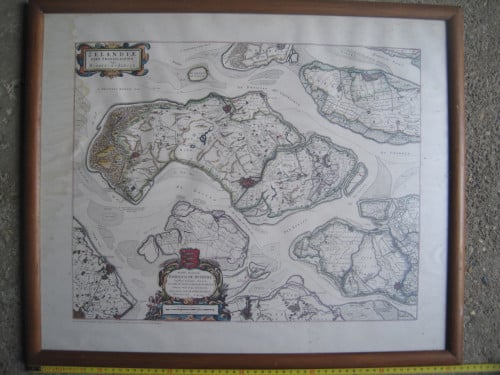 Oude landkaart Schouwen