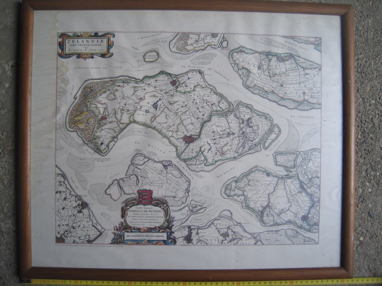 Oude landkaart Schouwen