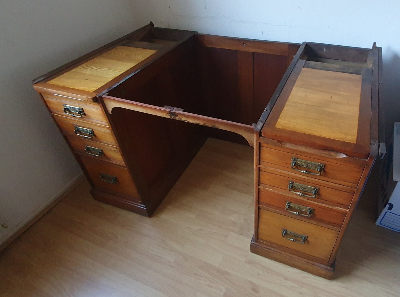 Antiek cylinderbureau 1900