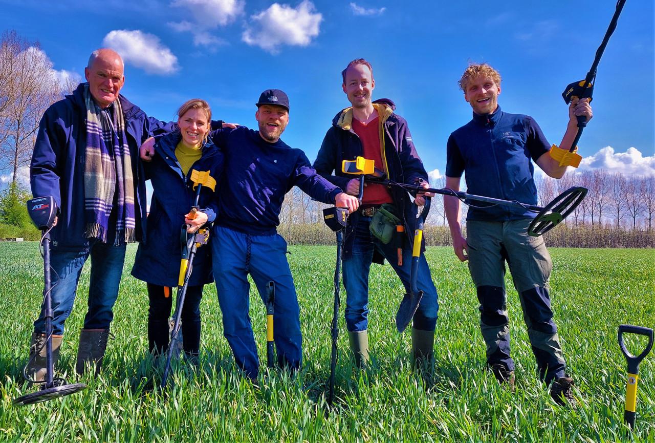 Metaaldetectie workshops op akkers, weilanden en boomgaarden