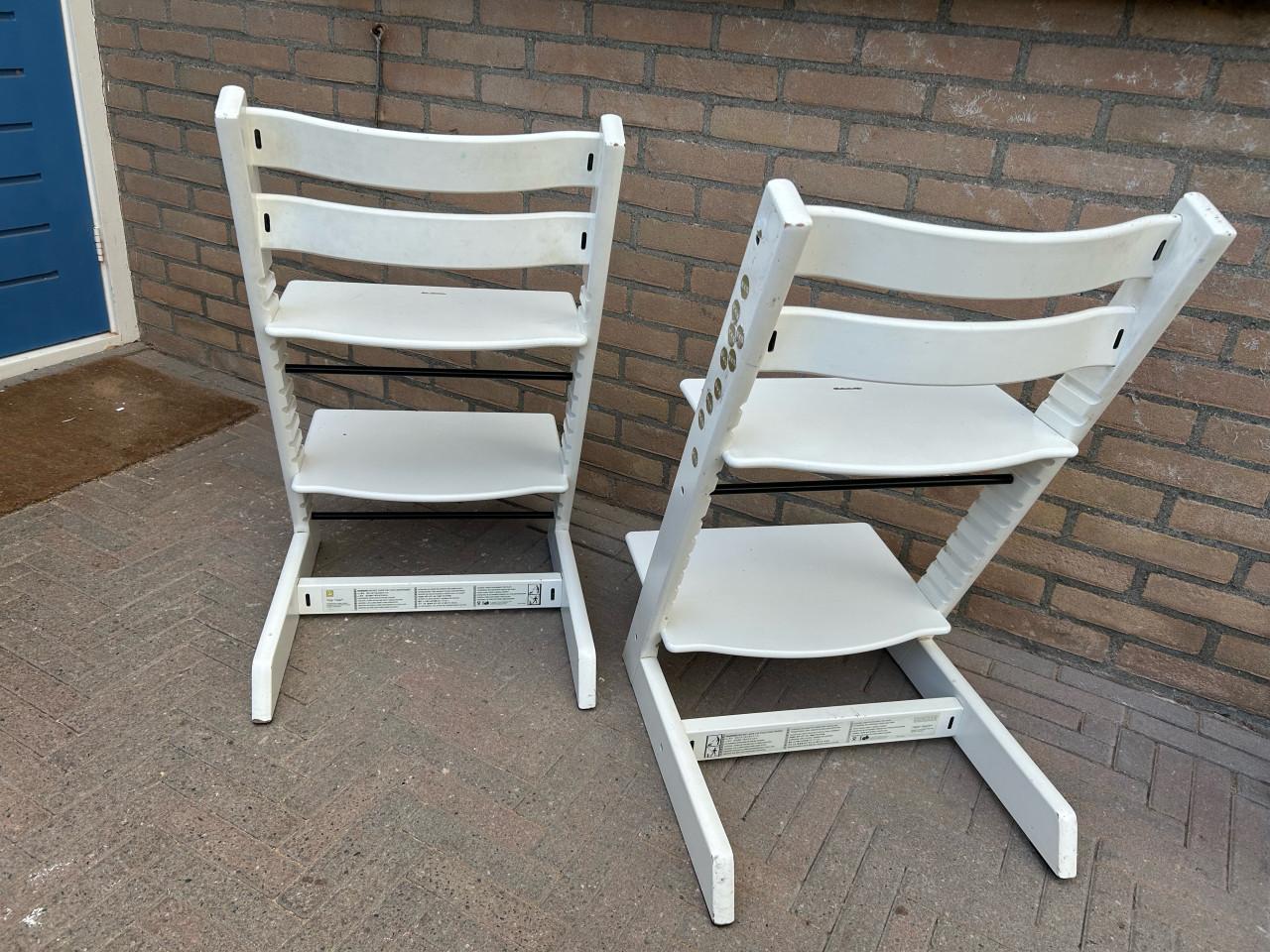 Stokke Tripp Trapp stoelen 2 stuks nog in goede staat
