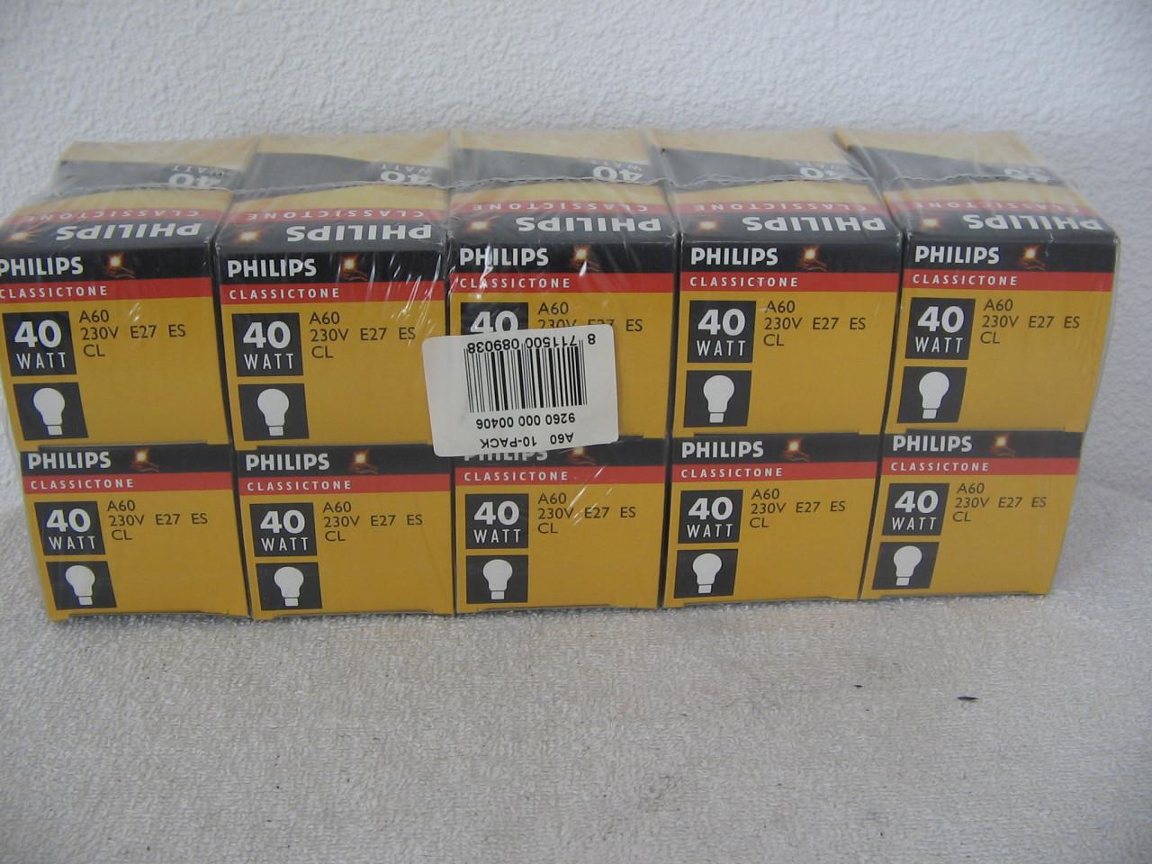 GLOEILAMPEN 40 Watt, 100 Watt en 150 Watt.