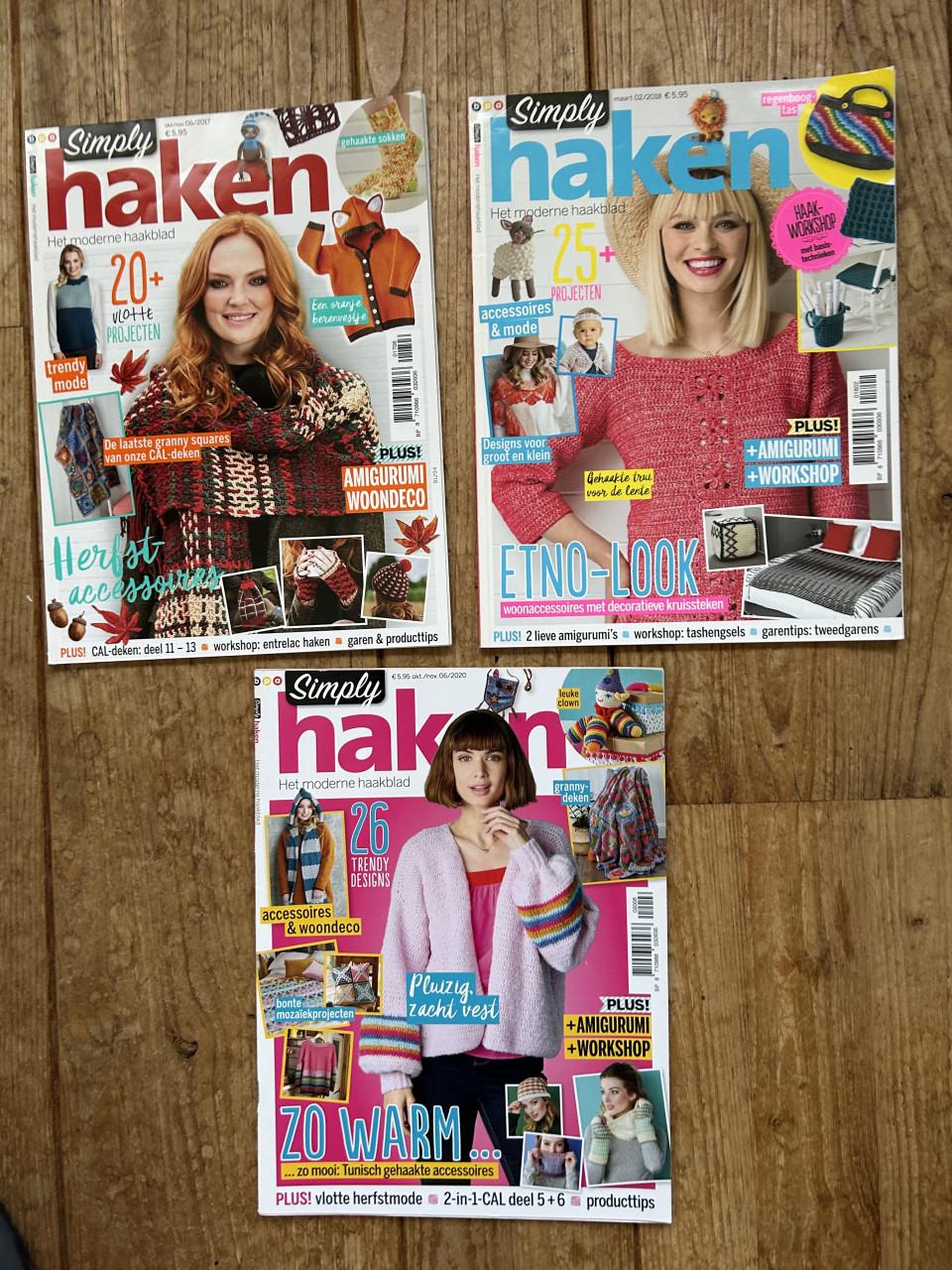 Simply haken. Modern haaktijdschrift, diverse jaren.