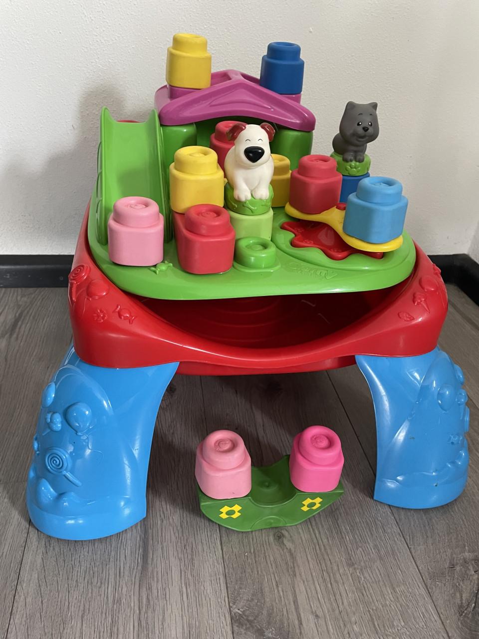 Clementoni opbergtafeltje met zachte blokken