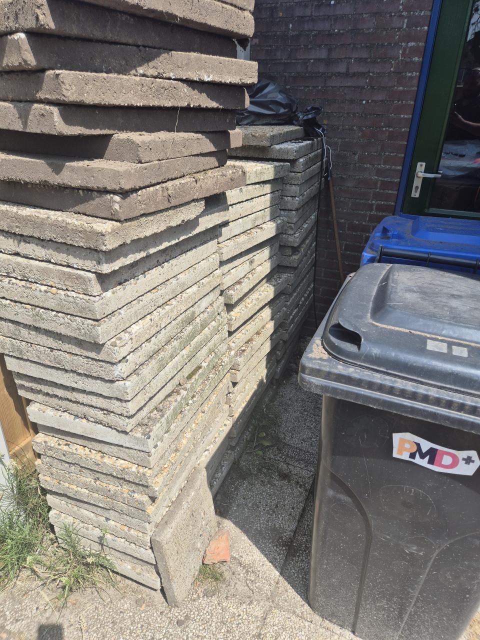Gratis tegels ophalen