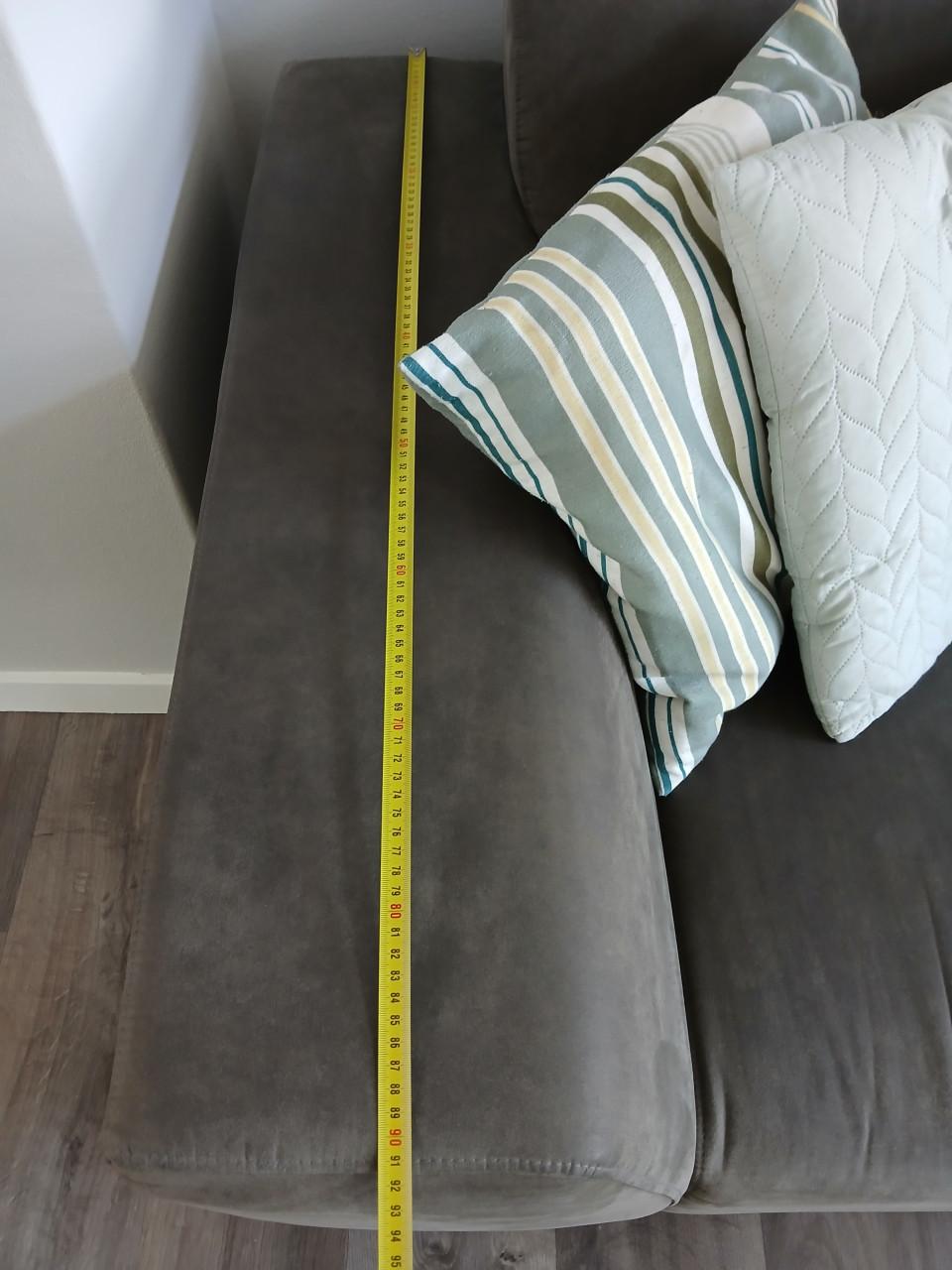 Leuke grijze hoekbank 250cm breed