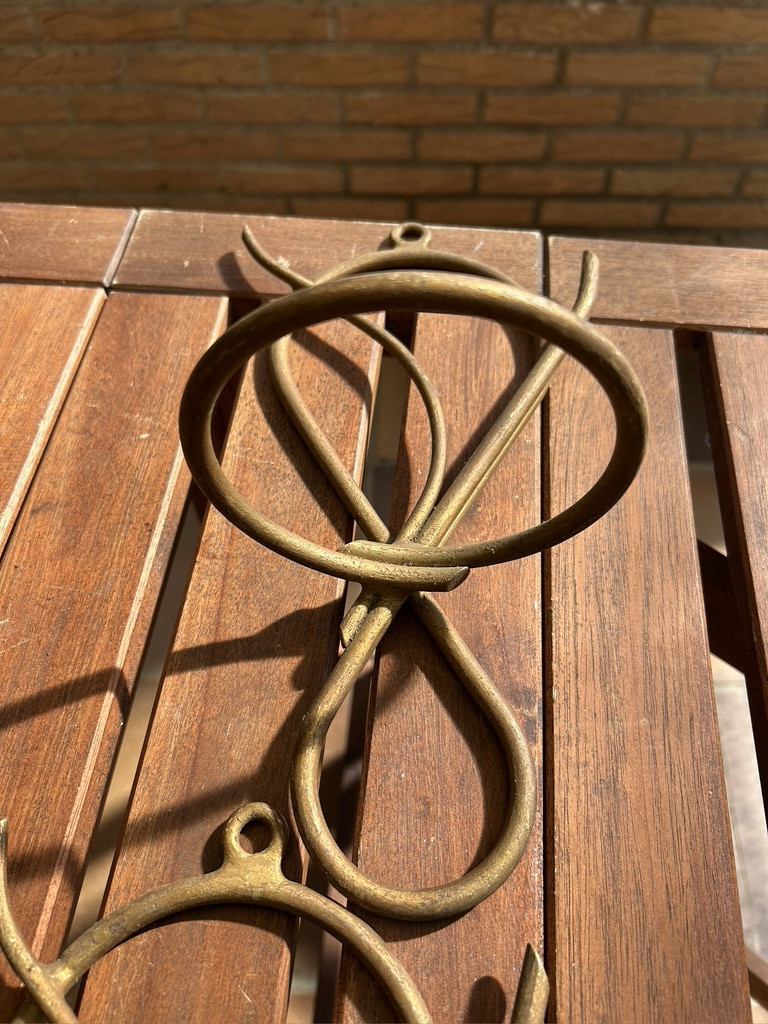 Metalen bloemenhangers jaren 50