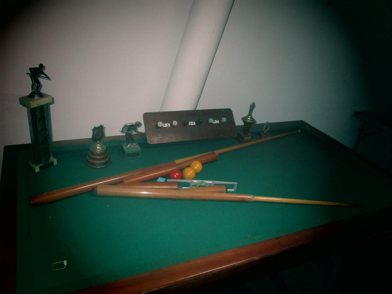 Biljarttafel compleet voor op een tafel