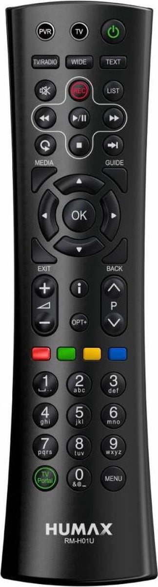 Originele Humax afstandsbediening, type RM-H01U, voor Humax IHDR-5300C