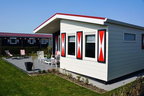 Tijdelijke woonruimte. Olmenchalets