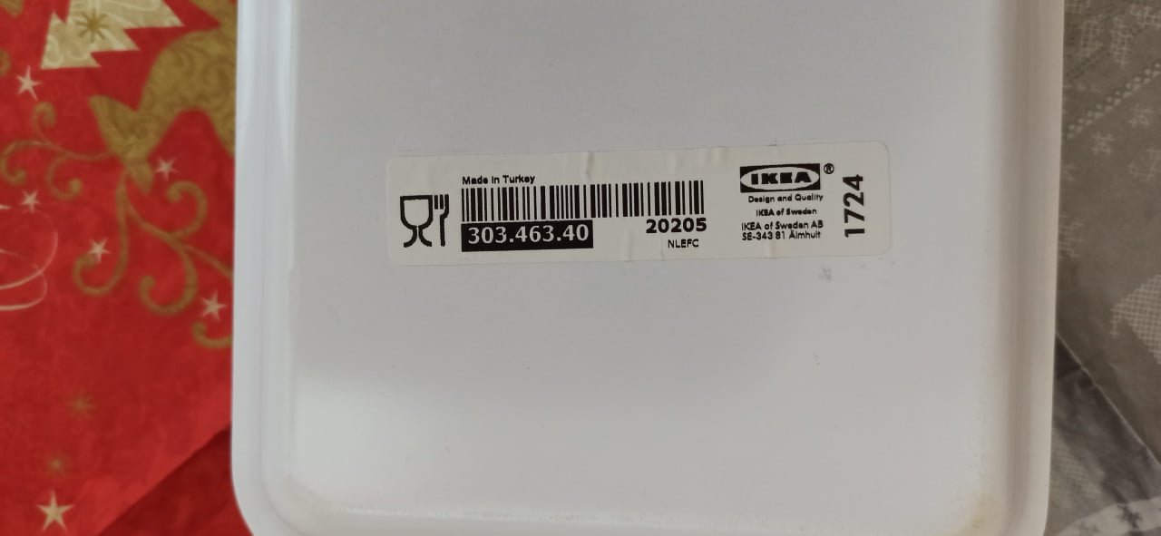 Ikea Sammanhang rek + 3 x dienblad Ypperlig 50 x 16 cm