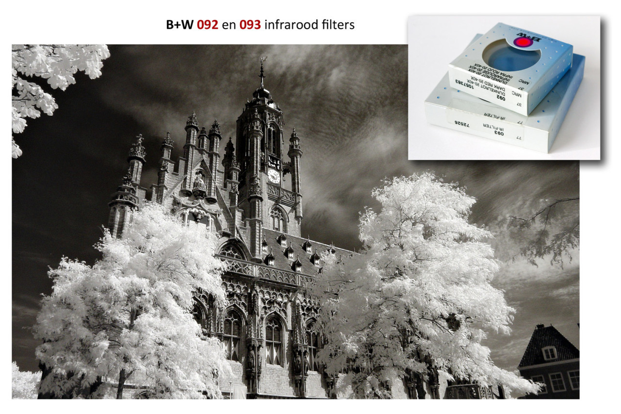 B+W infrarood filters 092 en 093