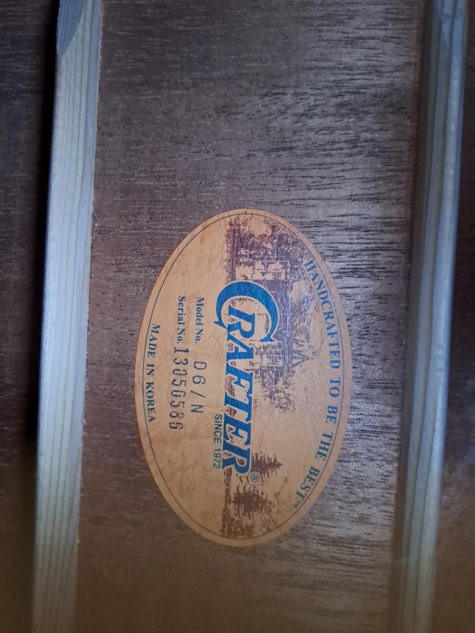 Nieuwe Crafter D6/N akoestische gitaar