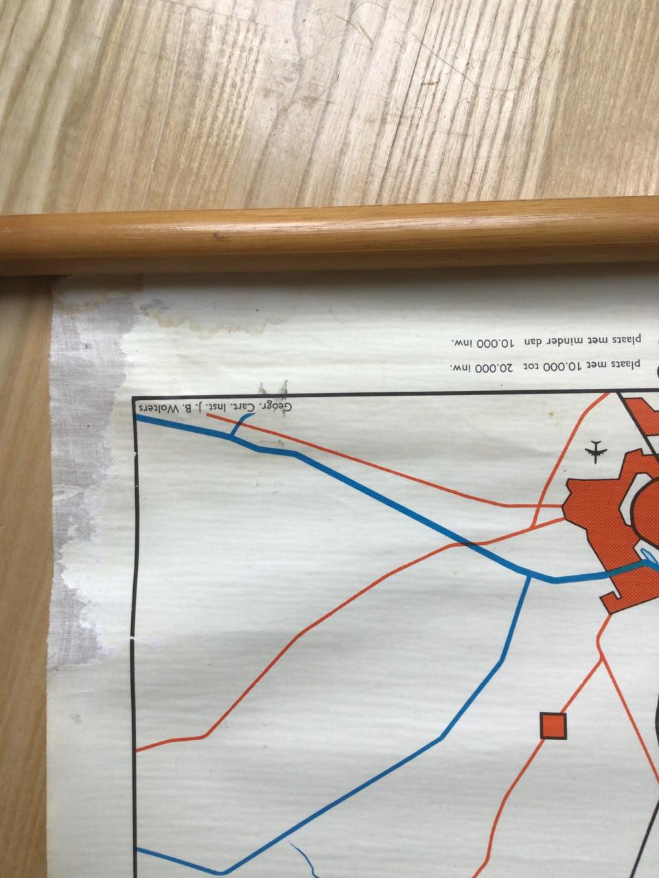 Vintage Zeeland landkaart