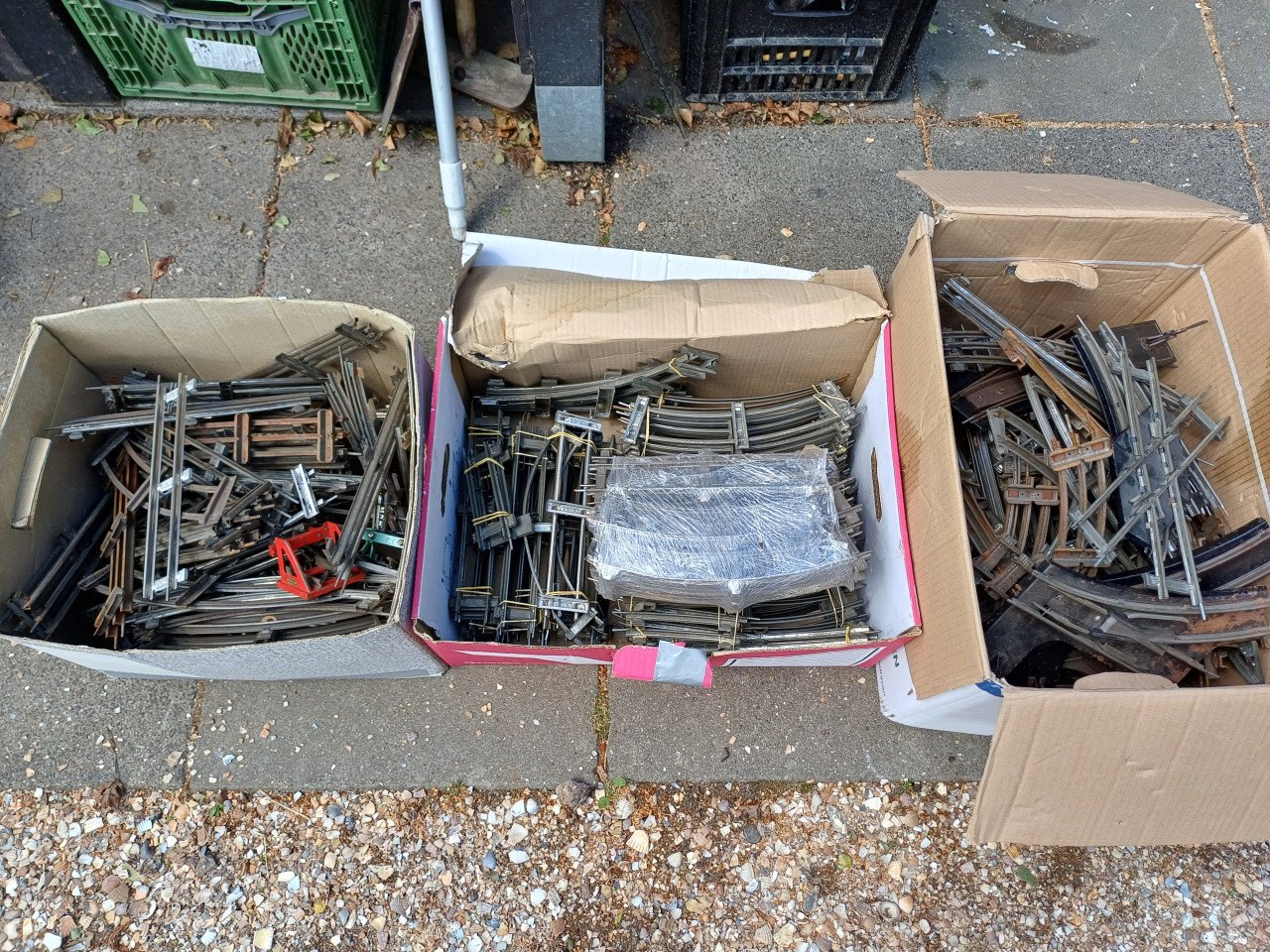 3 grote dozen modelbouw treinrails