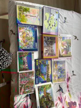 32 puzzle,s alles in 1 koop 30 euro