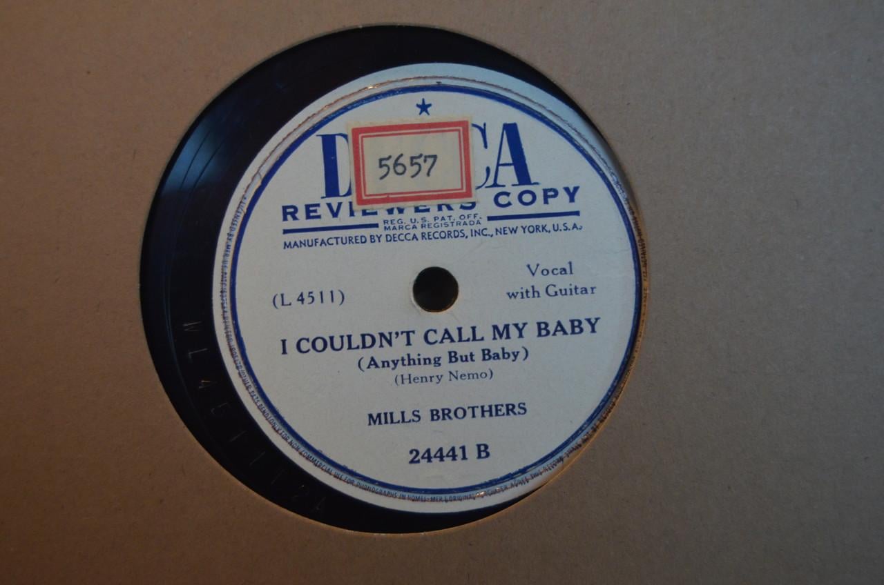 Bijzondere 78rpm Mills Brothers