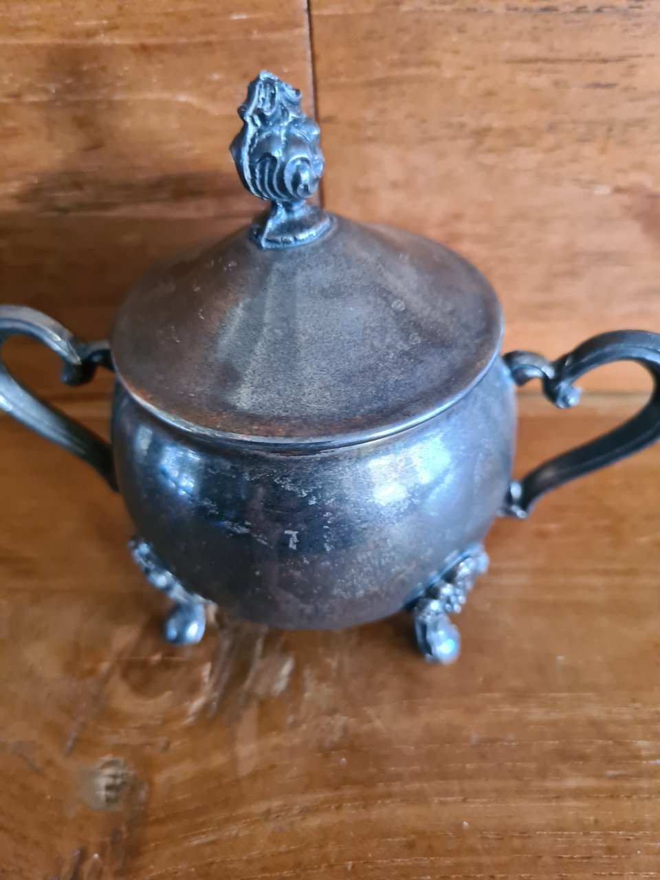 Vintage suikerpot van Leonard Silver