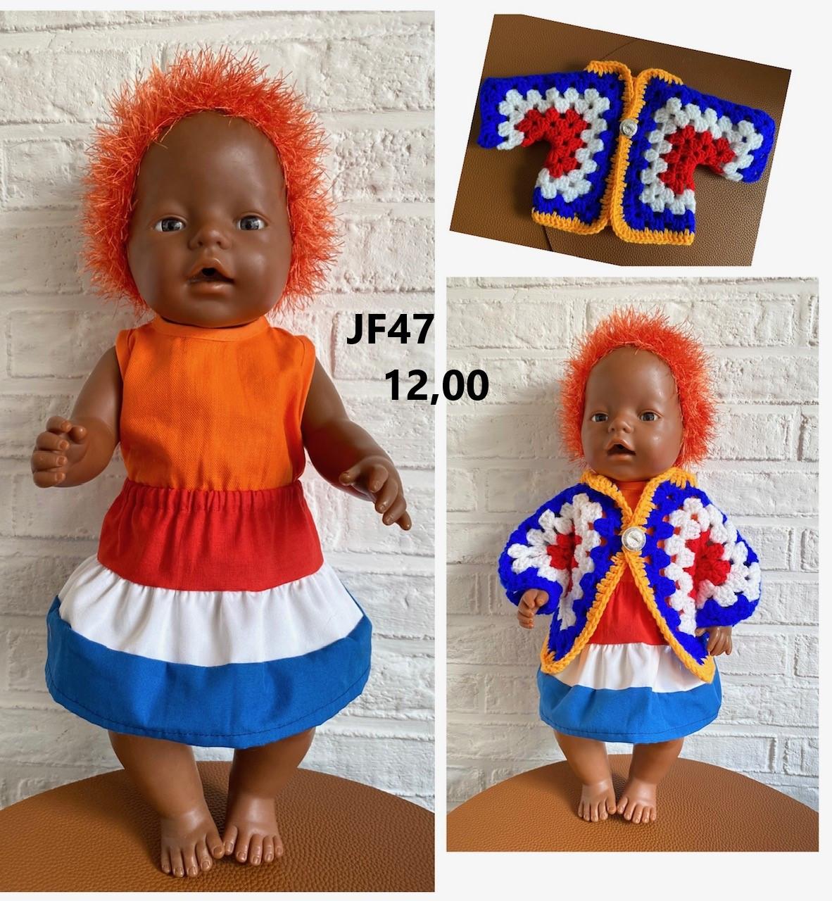 Poppenkleertjes baby born. Koningsdag. Opbrengst KiKa.