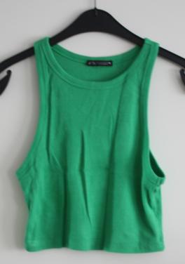 Groene rib top maat L