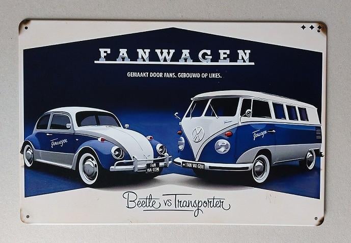 VW Metalen Decoratieborden