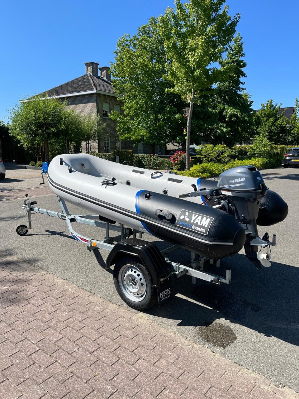 310 alu rib met yamaha 10pk + boot trailer