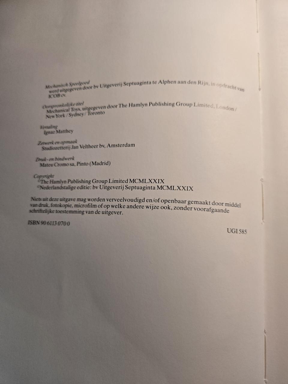 Boek: Mechanisch speelgoed 1979  Bartholomew, Charles