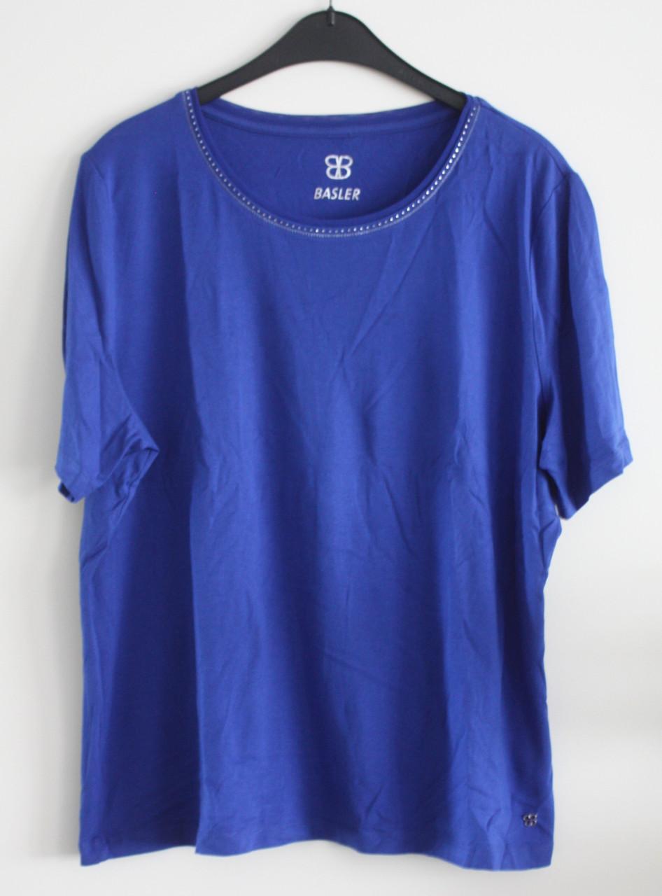 Blauw shirt met glimmetje  maat 46