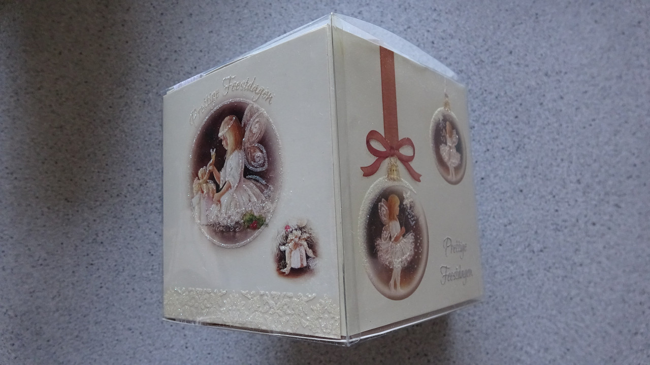 Kerst - Nieuwjaars Folie/Glitterkaarten box (30 stuks) nieuw