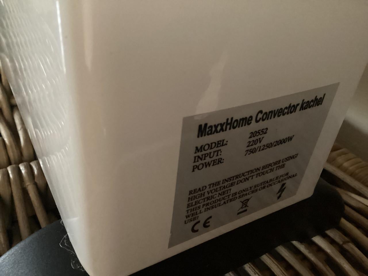Convector elektrische kachel z.g.a.n. Goes
