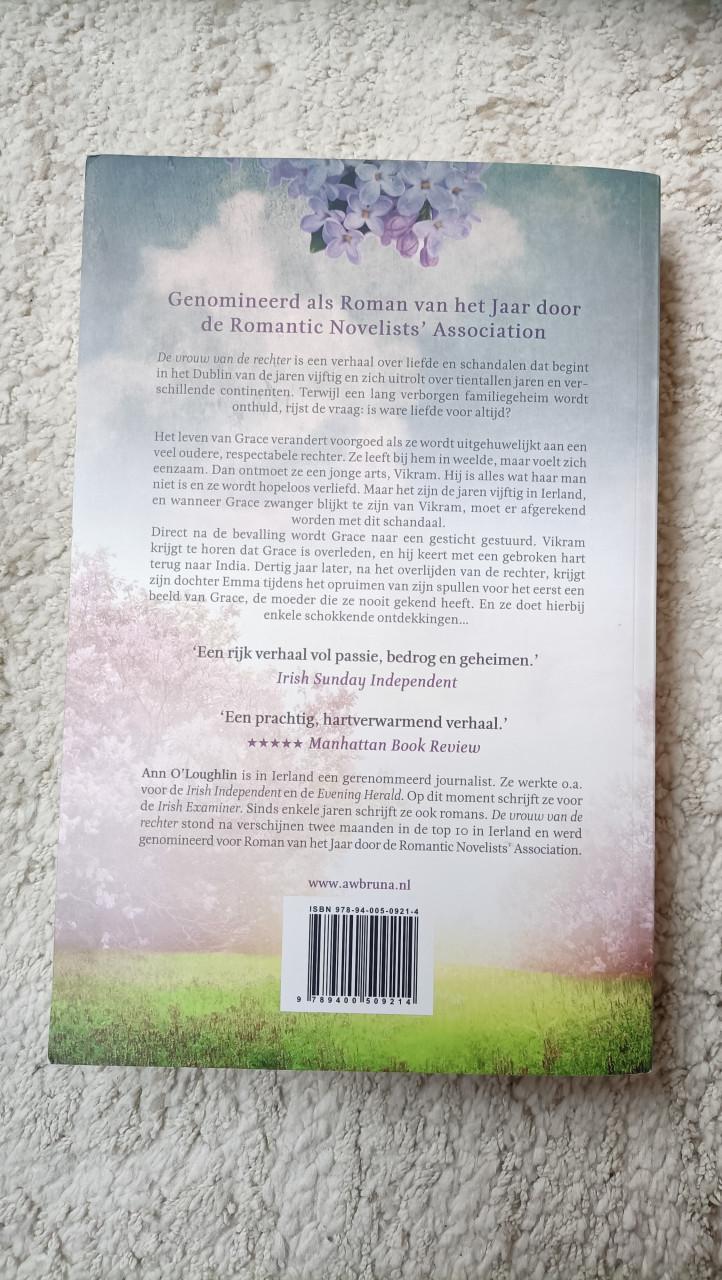 Roman. De vrouw van de rechter, schrijfster Ann O’ Loughlin. t