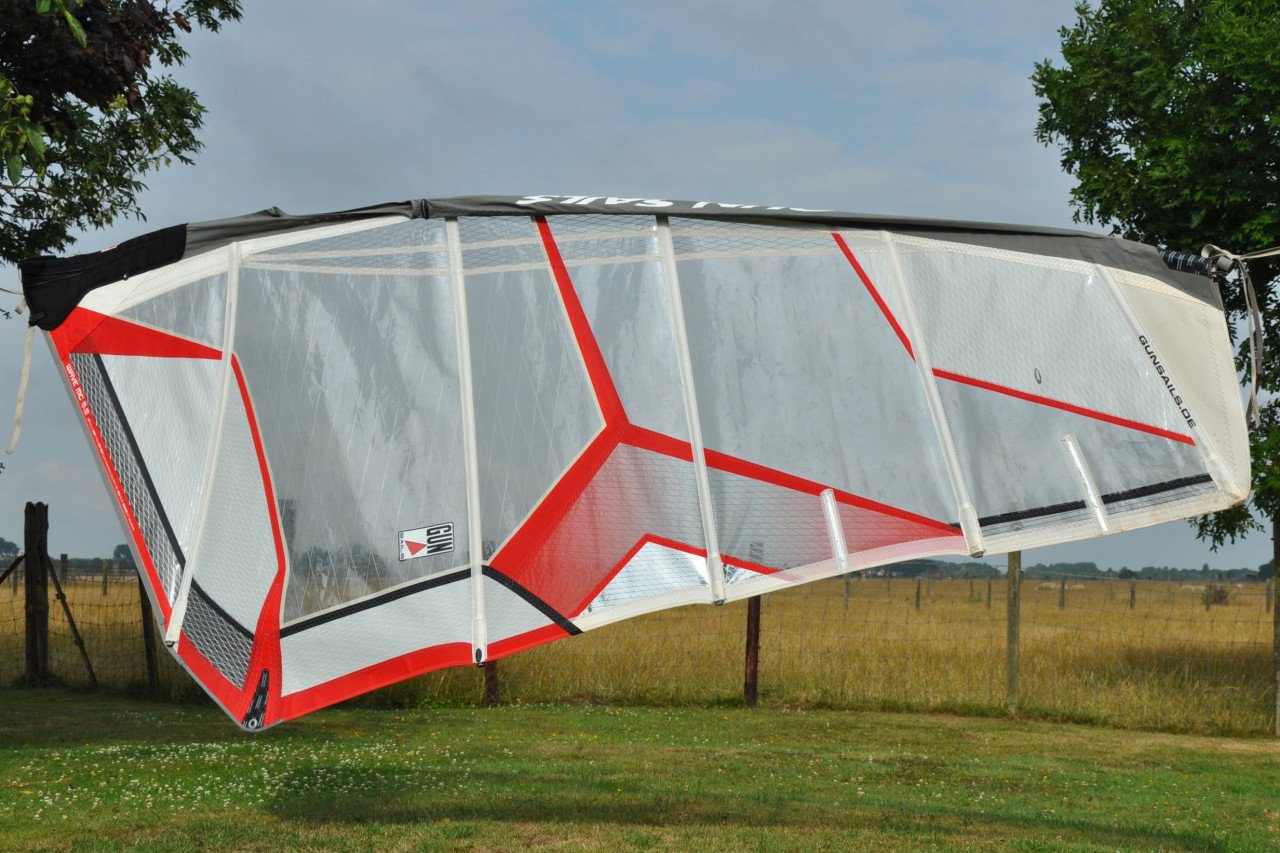 Set van 4.5 en 5.3m2 GunSails Wave MC zeilen
