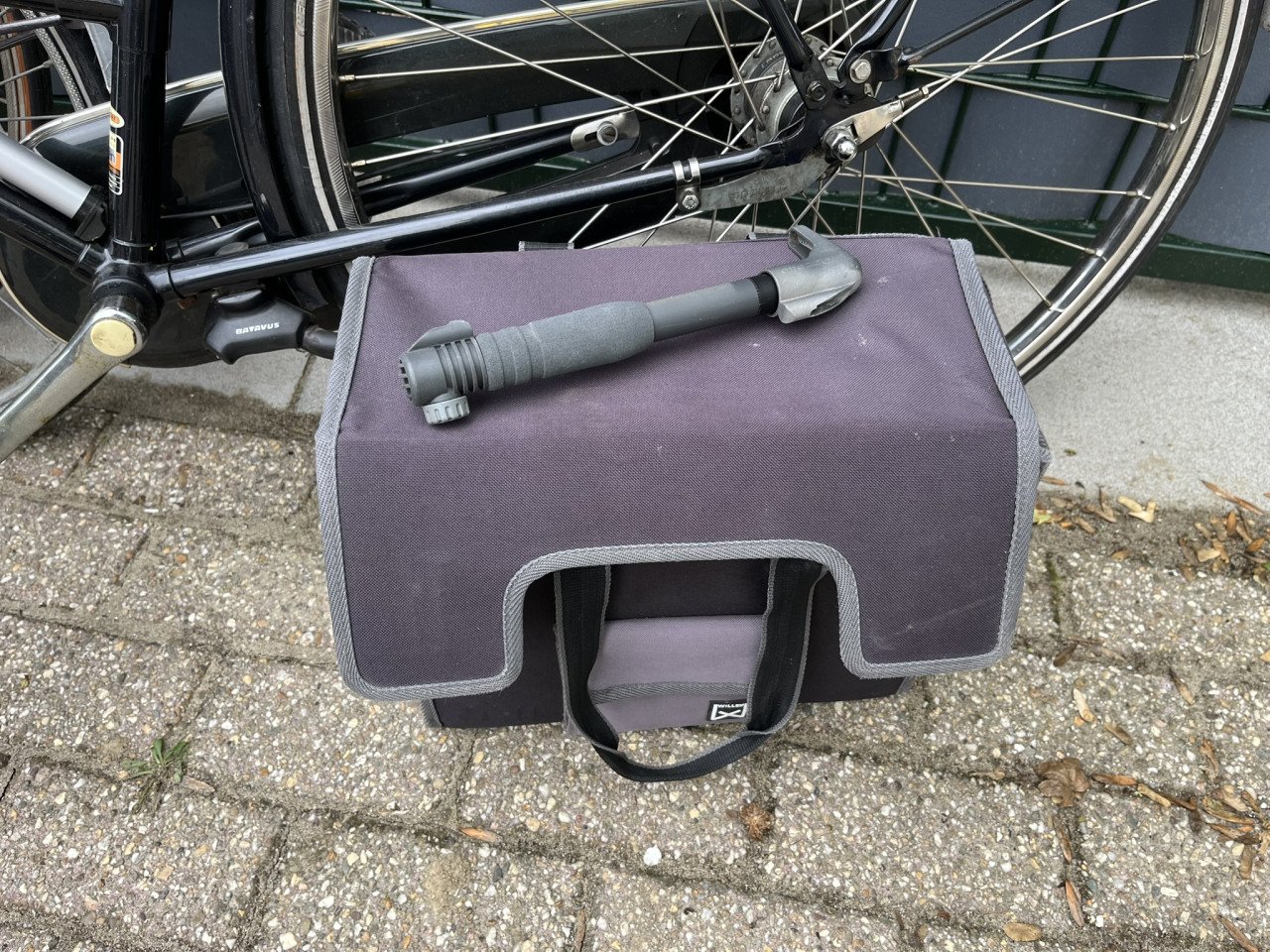 Fietstas enkel met fietspompje