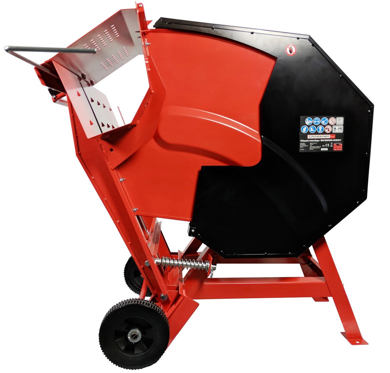 Houtzaag, afkortzaag, brandhoutzaag, cirkelzaag, zaagtafel BKS-500/230Volt