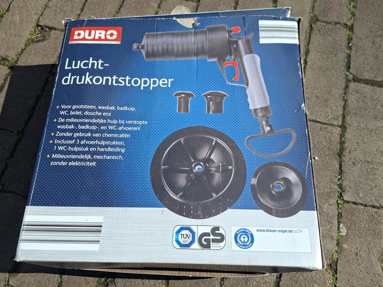 Luchtdrukontstopper.