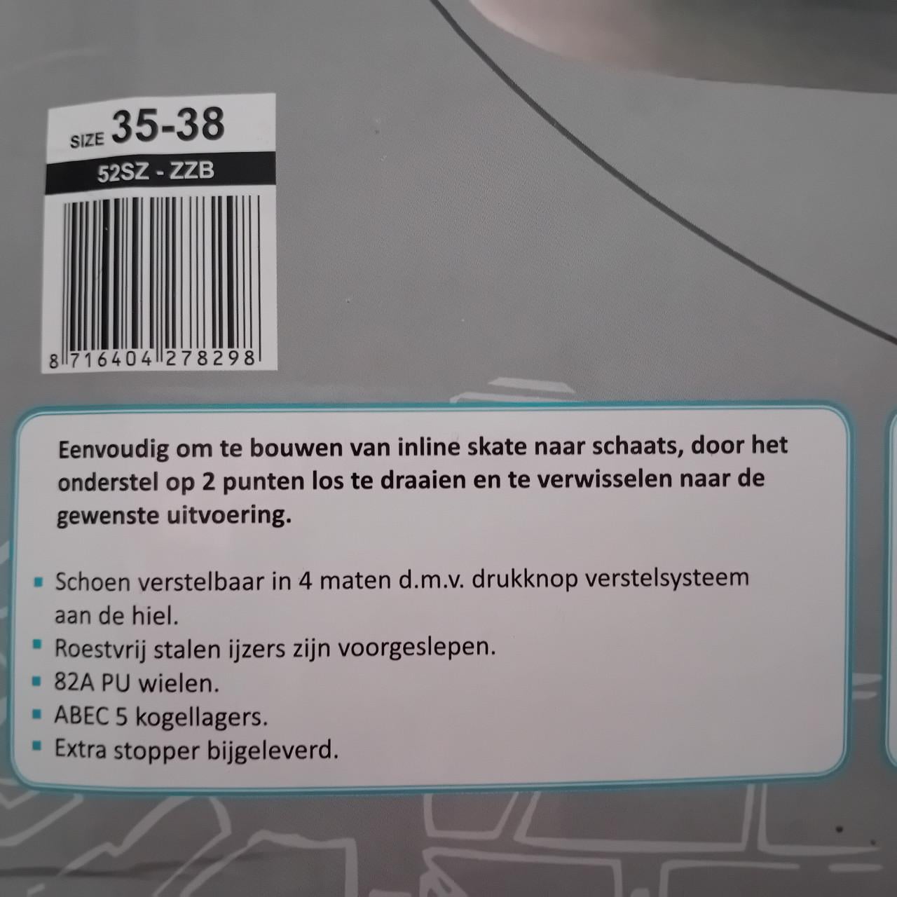 Nieuwe combi skeelers / schaatsen