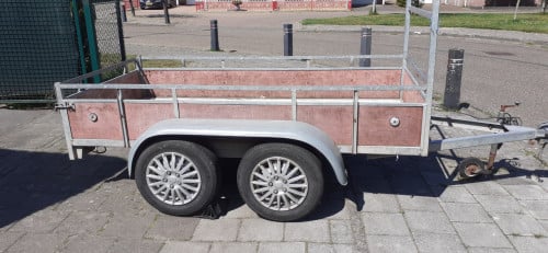 Dubbelasser aanhangwagen 250x125 ongeremd