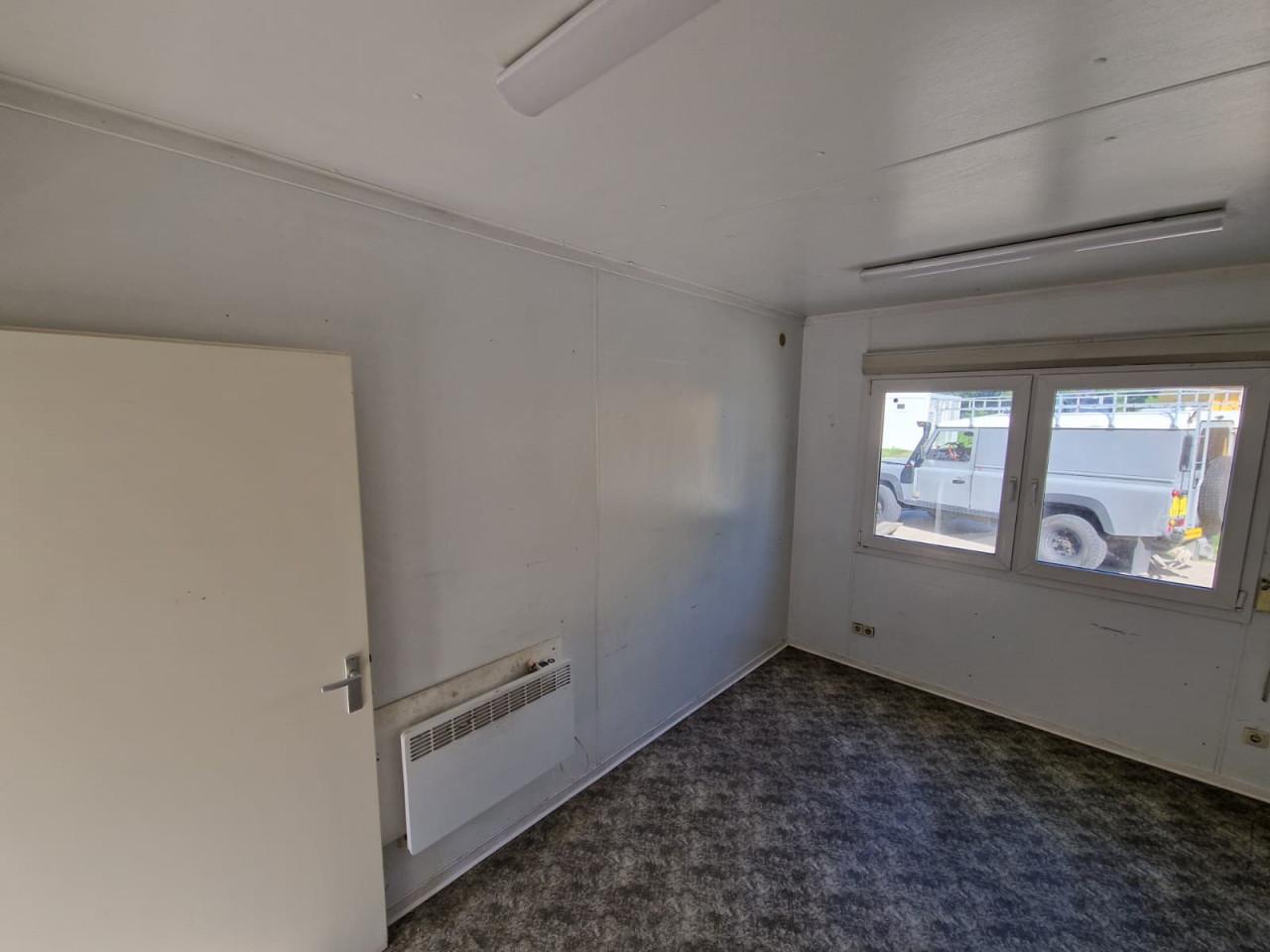 6x3m kantoorunit / woonunit / schaftkeet met keuken + toilet