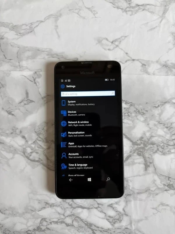 Microsoft Lumia 550 📱 Zwart – 7GB Opslag
