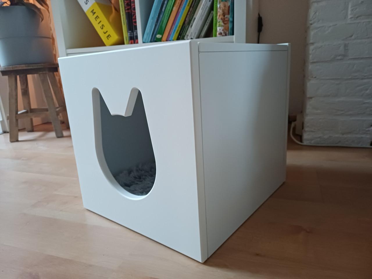 NIEUW: Ikea Kallax kattenhuis met bijbehorend kussentje