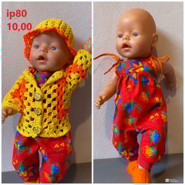 Baby born / babyborn set . Opbrengst KiKa. Poppenkleertjes.