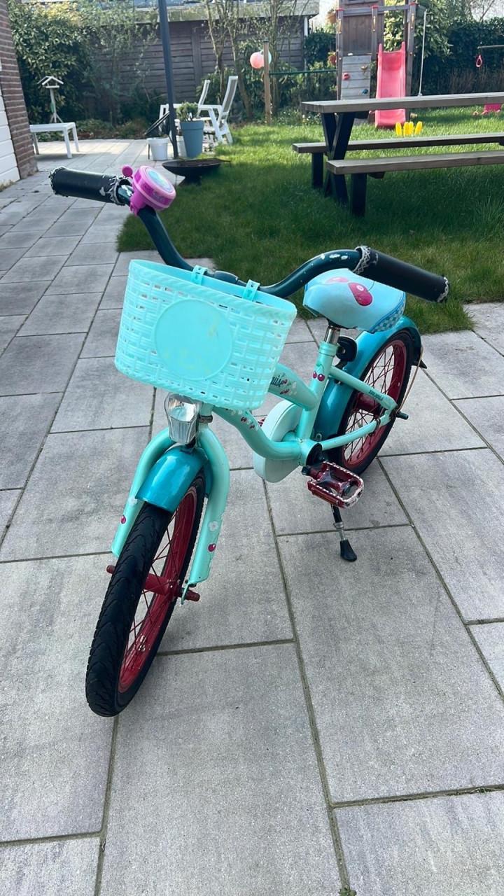 Stoere meisjes fiets Cruiser model 16 inch