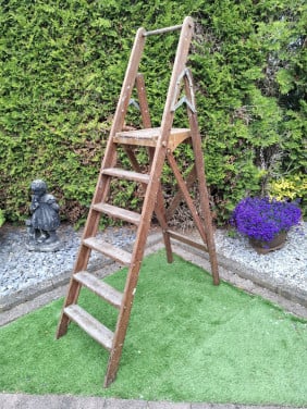 Brocante houten trap