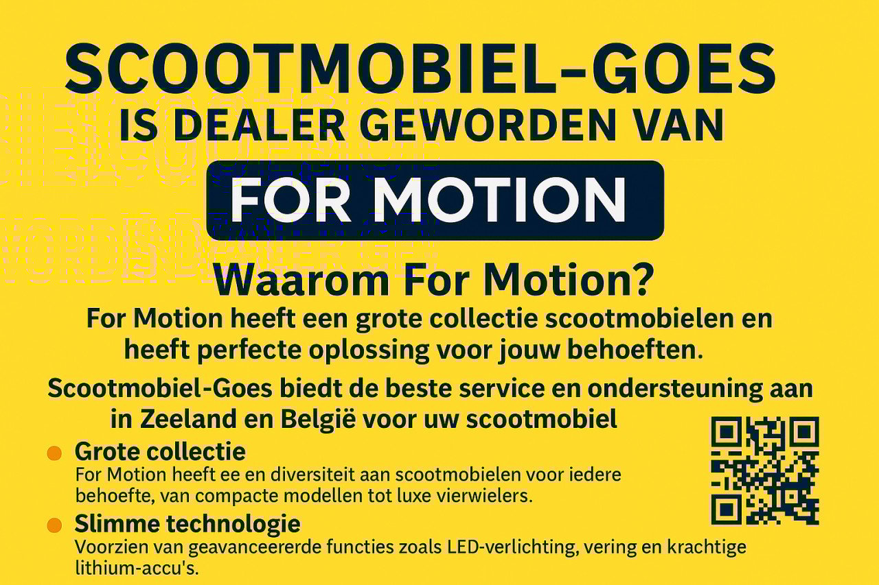 Scootmobiel-Goes is dealer van de ForMotion scootmobielen,