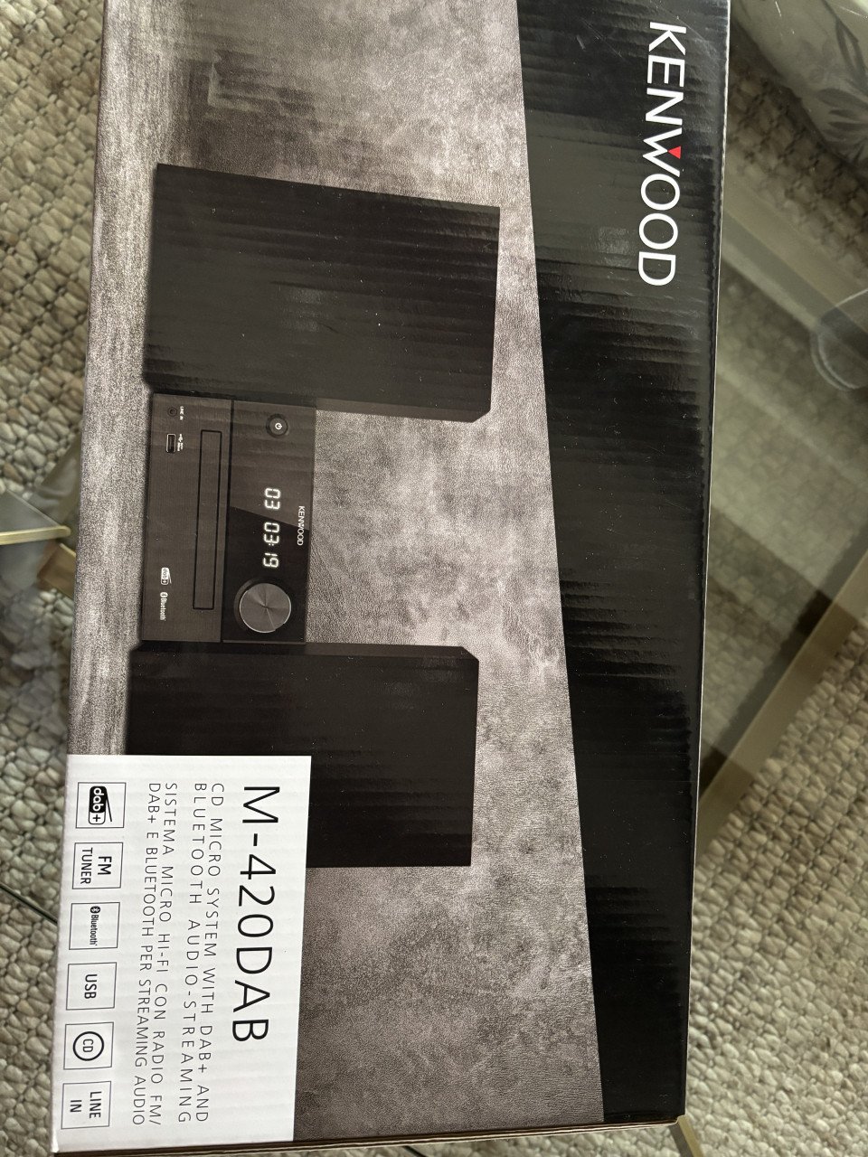 Kenwood radio/cd-speler DAB+, nieuw in doos
