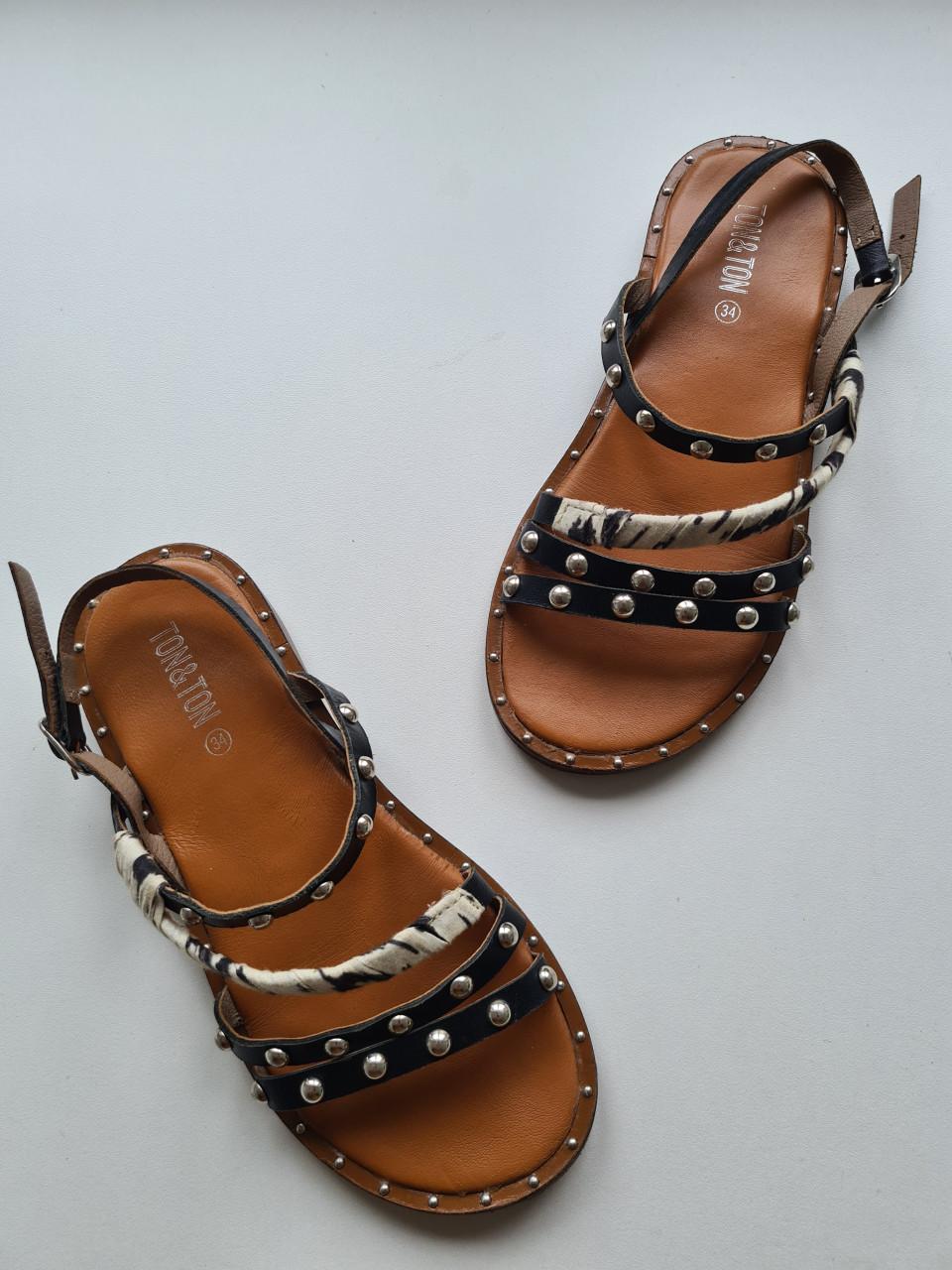 Ton & Ton leren sandalen , nieuwstaat Maat 34