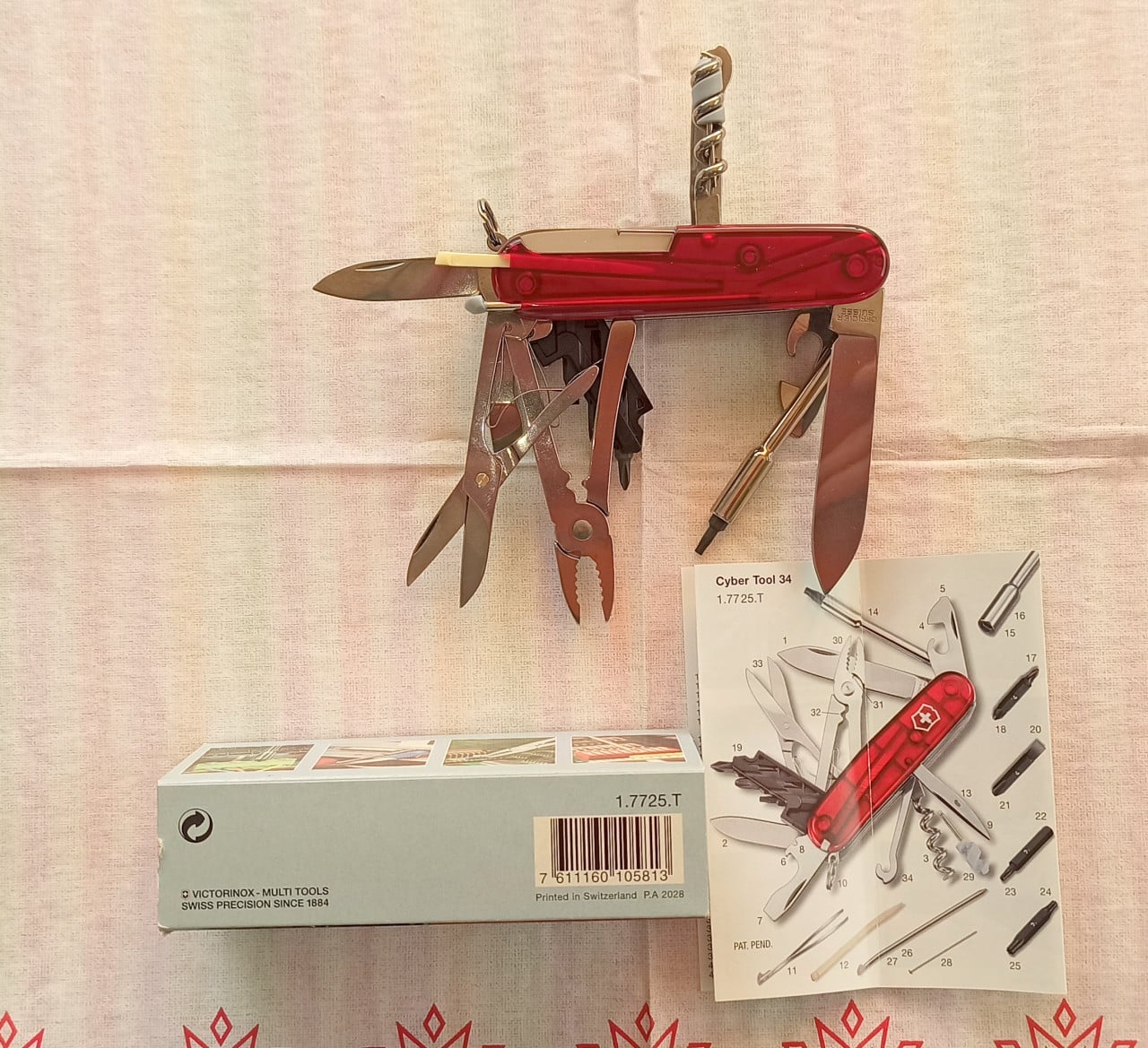 Victorinox Cybertool 34 functies - Nooit gebruikt - Model 1.7725.T